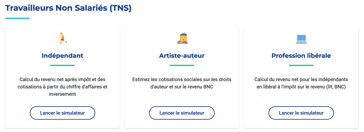 Travailleurs Non Salariés (TNS)